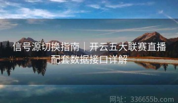 信号源切换指南｜开云五大联赛直播配套数据接口详解