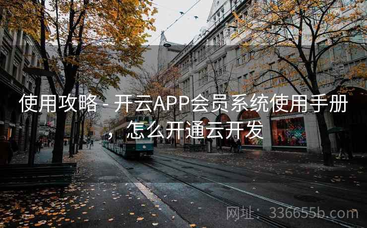 使用攻略 - 开云APP会员系统使用手册，怎么开通云开发