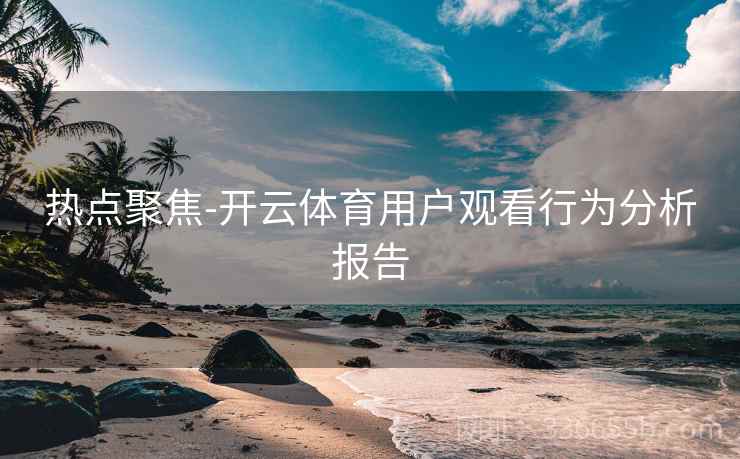 热点聚焦-开云体育用户观看行为分析报告