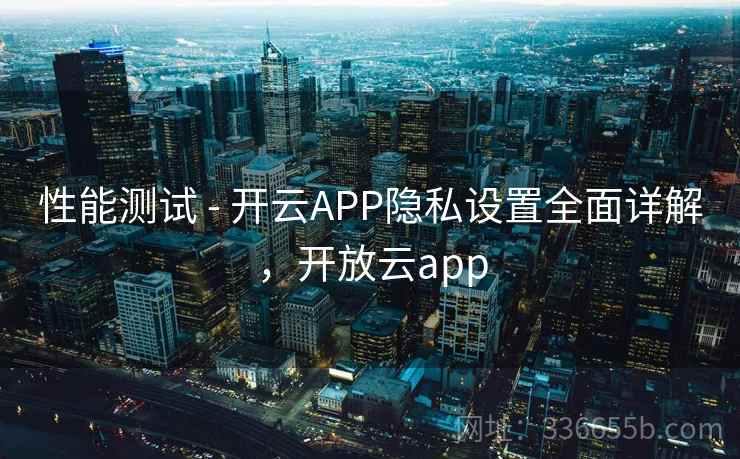 性能测试 - 开云APP隐私设置全面详解，开放云app
