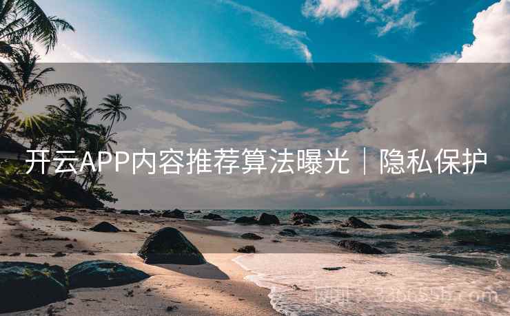 开云APP内容推荐算法曝光｜隐私保护