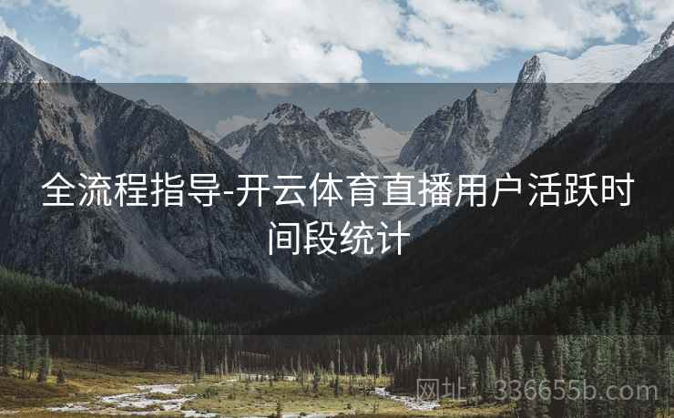 全流程指导-开云体育直播用户活跃时间段统计