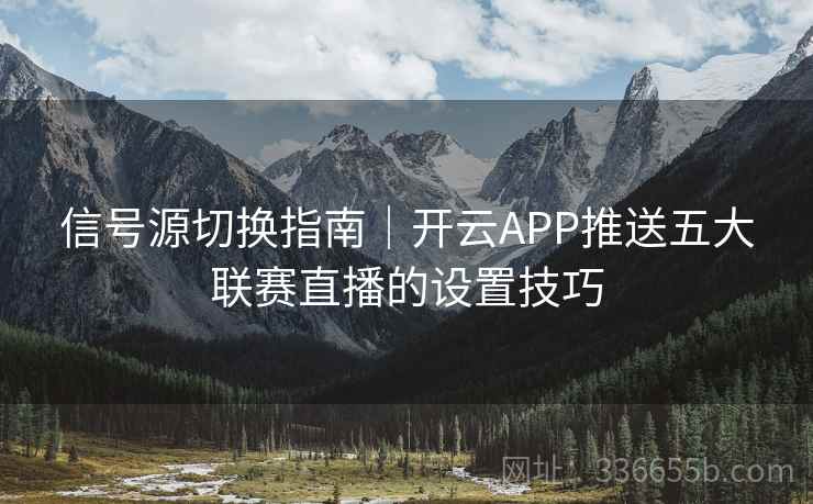 信号源切换指南｜开云APP推送五大联赛直播的设置技巧